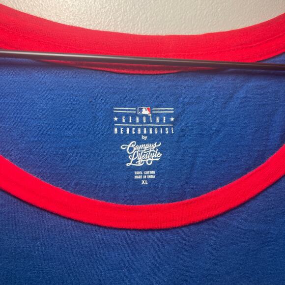 MLB Campus Lifestyle Chicago Cubs Women's Short Sleeve T-shirt Size X-Large - Picture 3 of 5